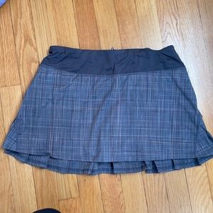 Fun plaid Lululemon pleated Run/tennis skort.